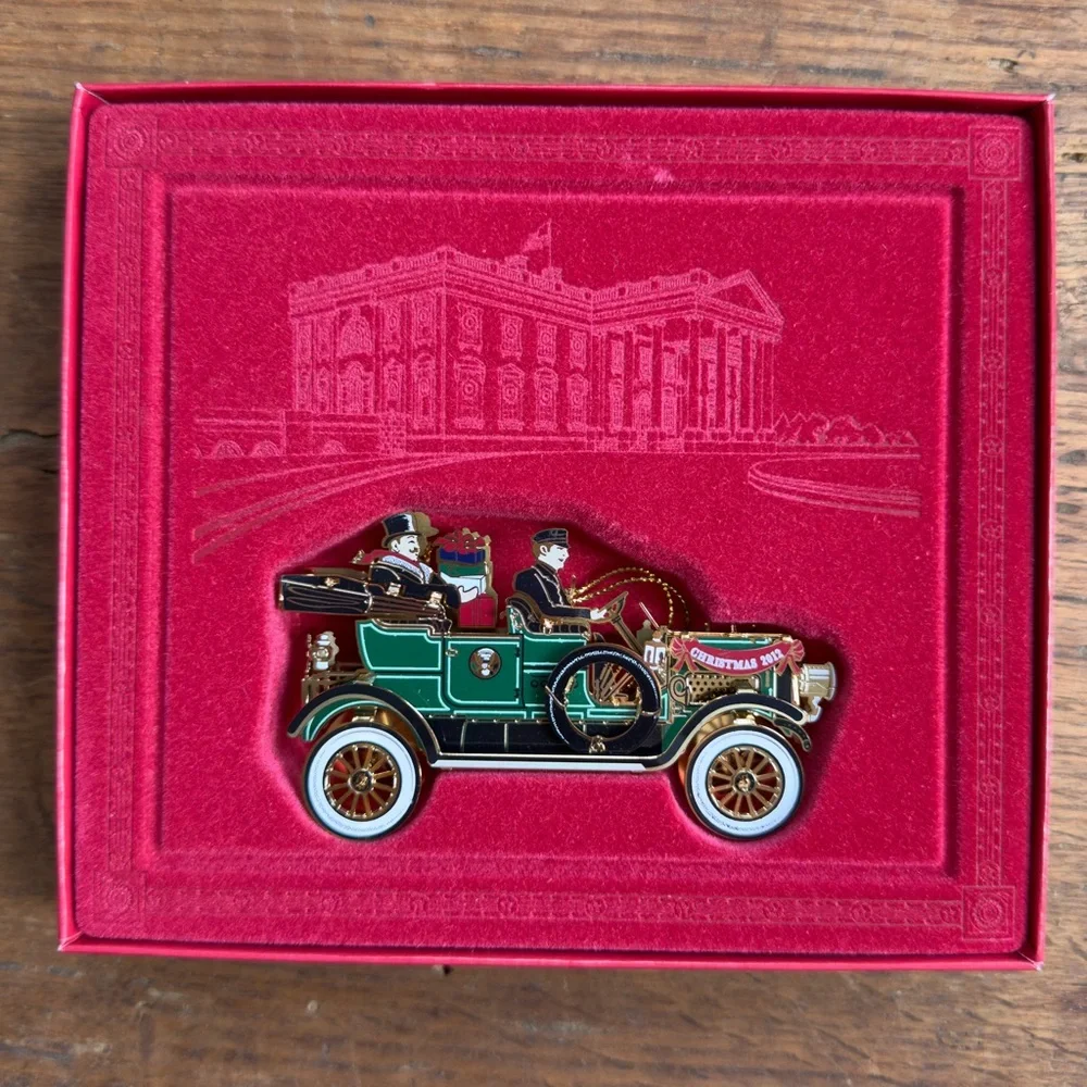 2012 WHHA White House Christmas Ornament- The First Presidential Automobile